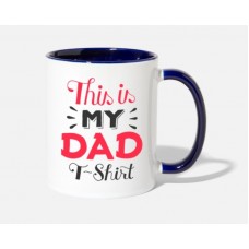 This Is My Dad White/Cobalt Blue Mugs